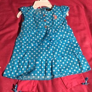 2pc U.S. Polo matching set size 12 mth